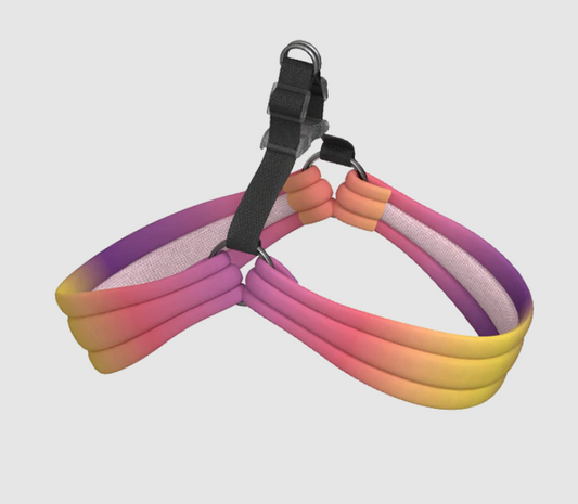 PIDAN Pet Harness - Pink and Yellow