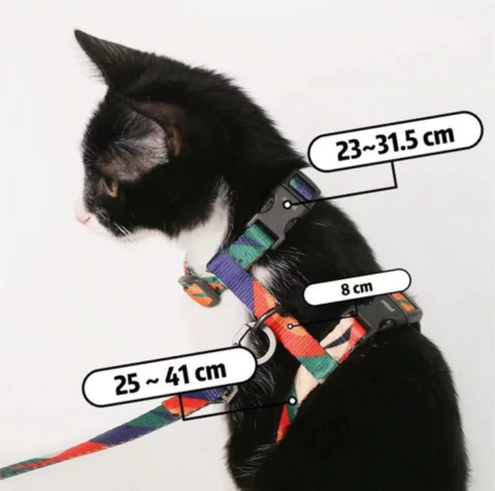 PIDAN Cat Leash Harness & Leash Set