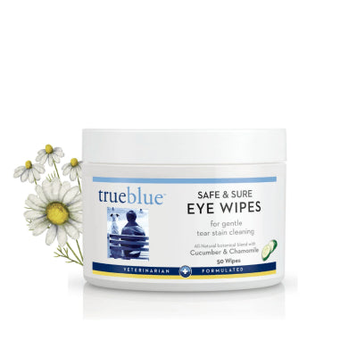 True Blue Safe & Sure Eye Wipes (Cucumber & Lavendar)