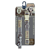Zeus Arista Collar & Leash Set Black