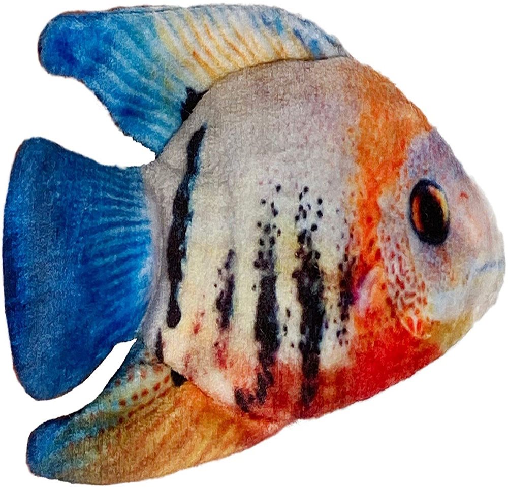 Huxley & Kent Plush Angelfish with Organic Catnip & Crinkle