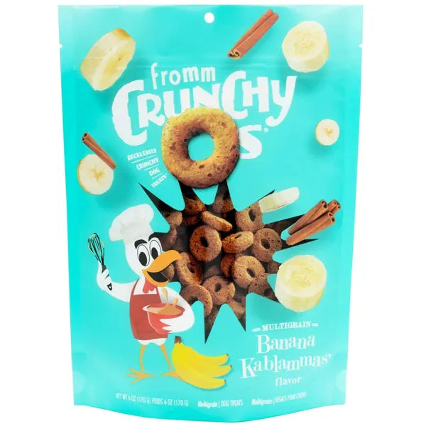 Fromm Crunchy O's Banana Kablammas Multigrain Dog Treats