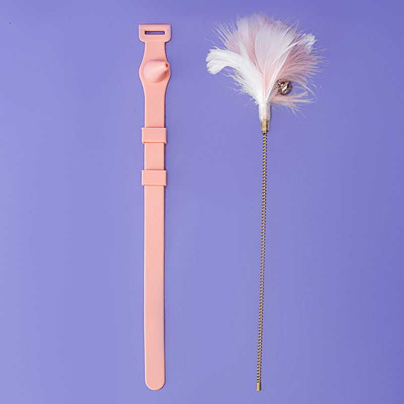 PT Hand-free Teaser Feather with Collar