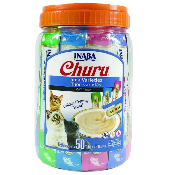 INABA CHURU PURÉES VARIETY PACK Tuna Recipes (50 Pack)