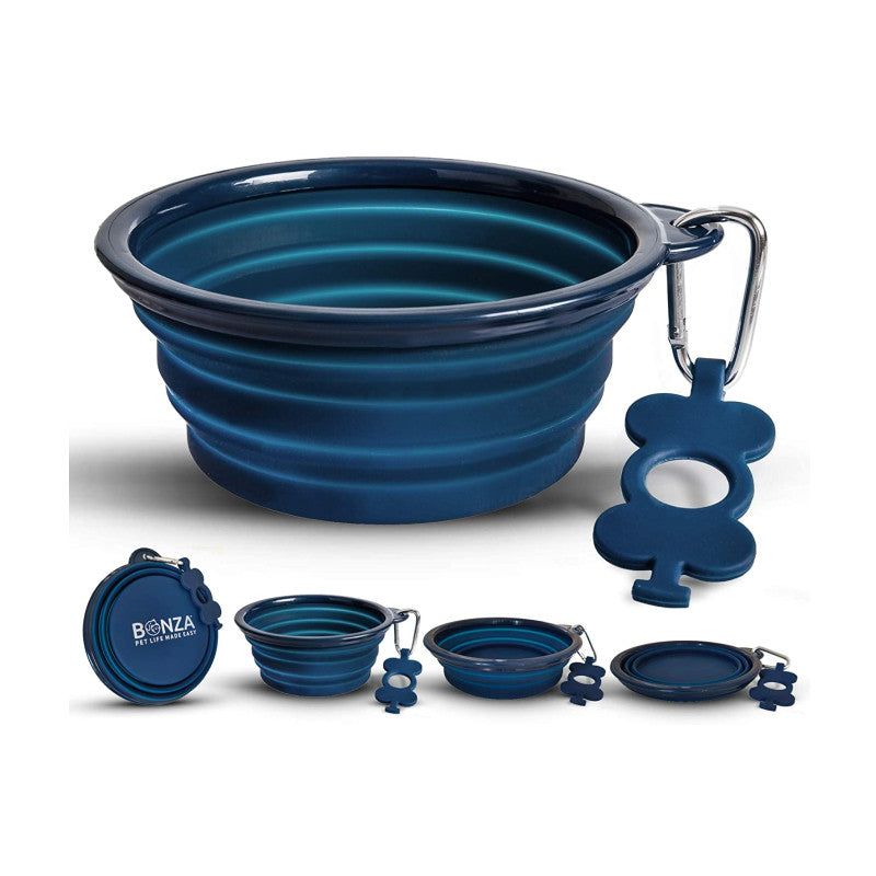 Muttravel Collapsible Dog Bowl 400ml Grey Small