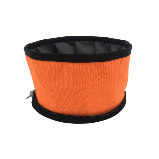 Muttravel Folding Zippered Bowl Orange