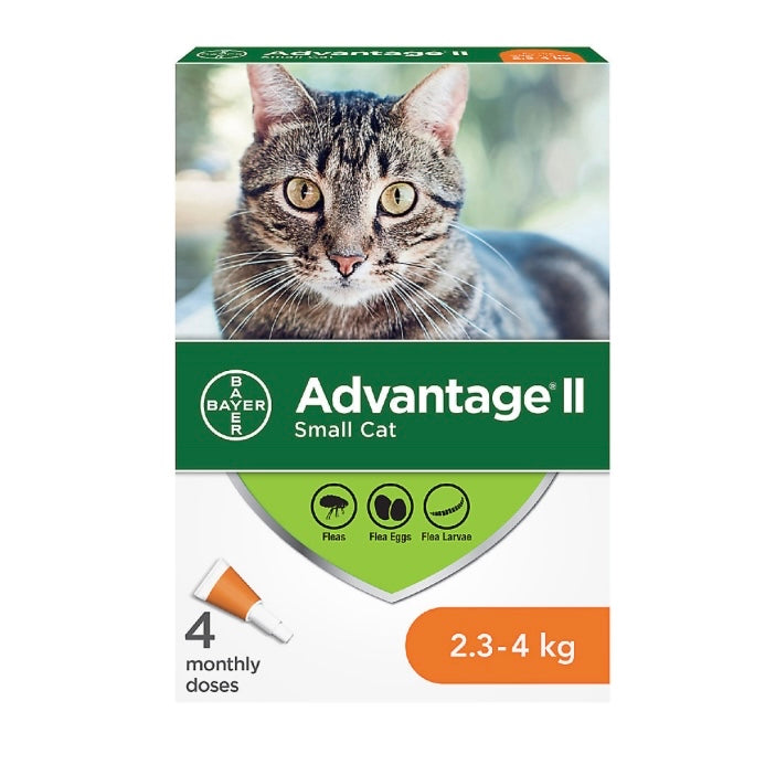 Advantage II Flea Protection - Small Cats (2.3-4kg)