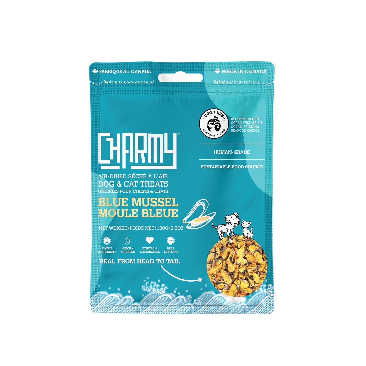 Charmy Blue Mussel Dog Treats