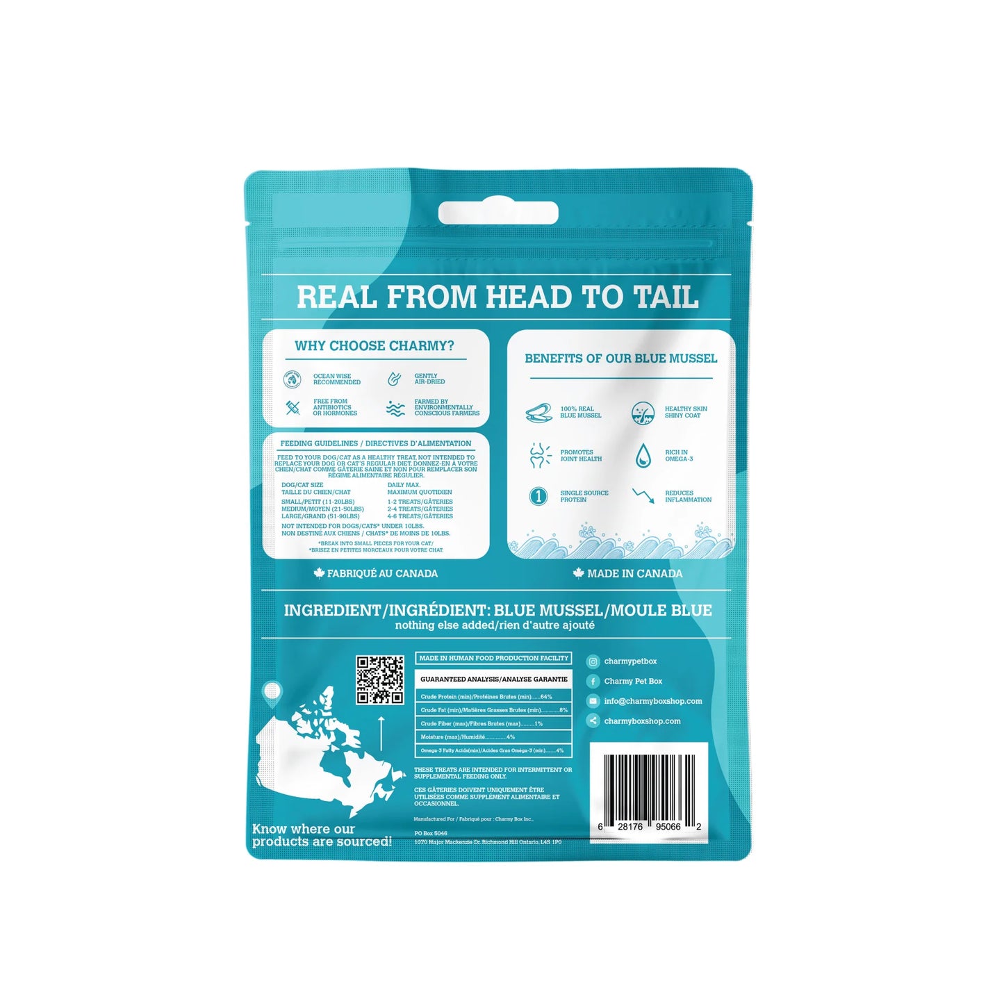 Charmy Blue Mussel Dog Treats