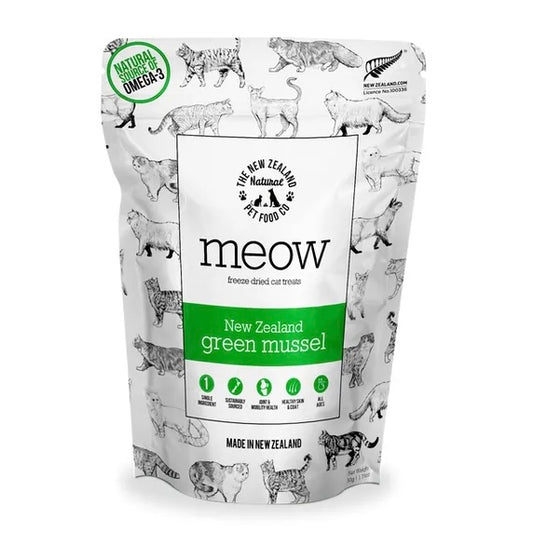 Meow NZ Green Lipped Mussels Cat Treats