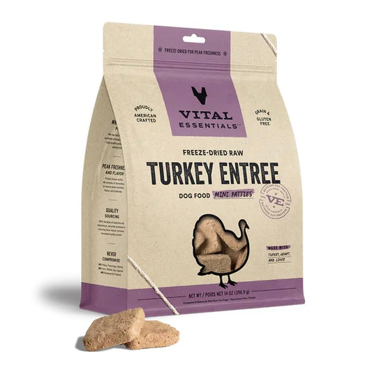 VE Turkey Entree Mini Patties FD Dog Food