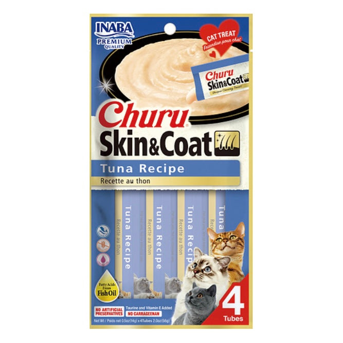 INABA Cat Churu Skin & Coat (Tuna Recipe)