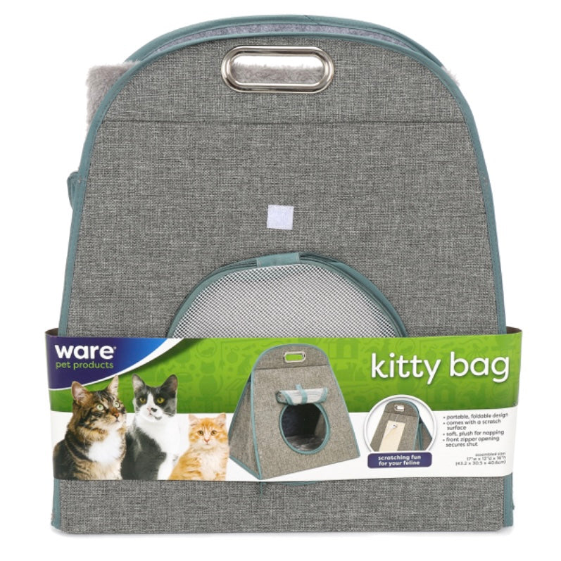 Ware Cat Bag with Scratching Surface & Toy