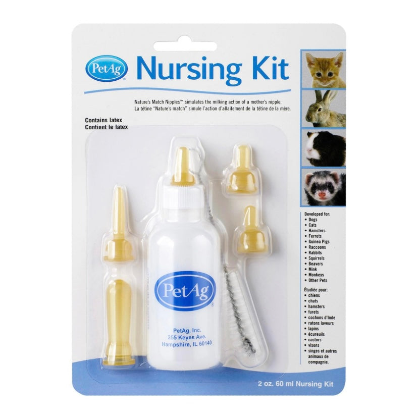 PetAg NURSING KIT (Includes bottle, nipple & brush)