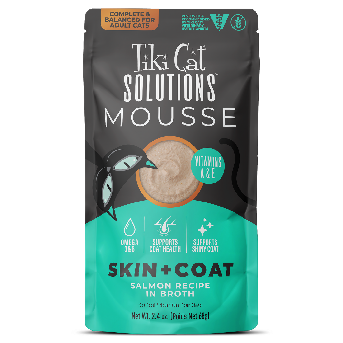 Tiki Cat Solutions Mousse Skin & Coat Salmon Recipe