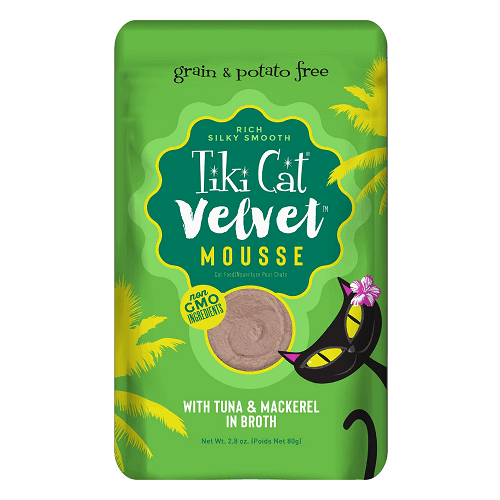 Tiki Cat Velvet Pouches Grain Free Tuna & Mackerel