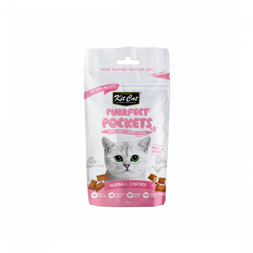 KitCat Purrfect Pockets Hairball Control Cat Treat