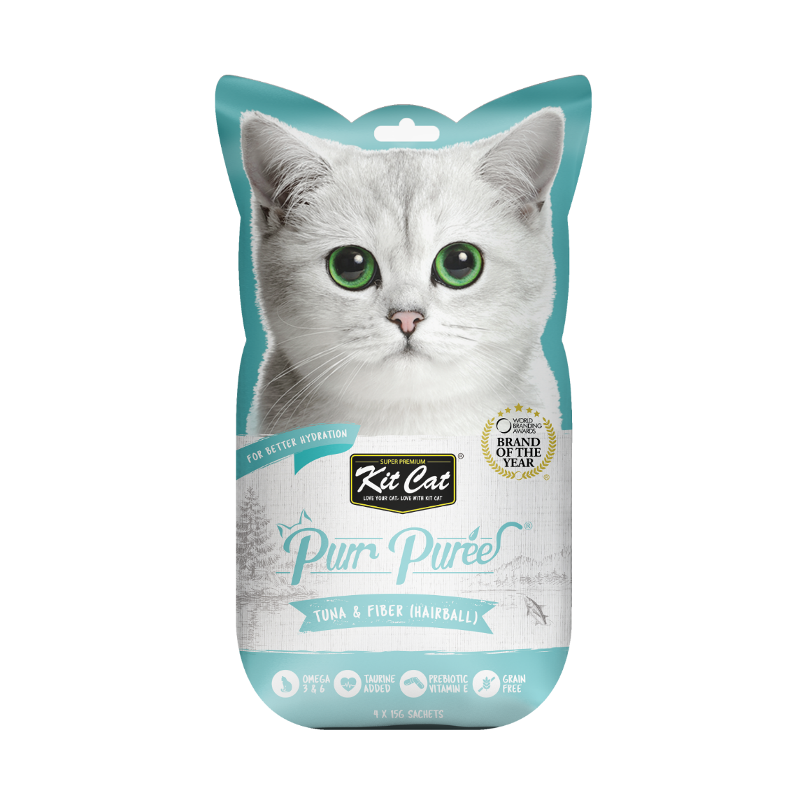 KitCat PurrPuree Tuna & Fiber (Hairball)