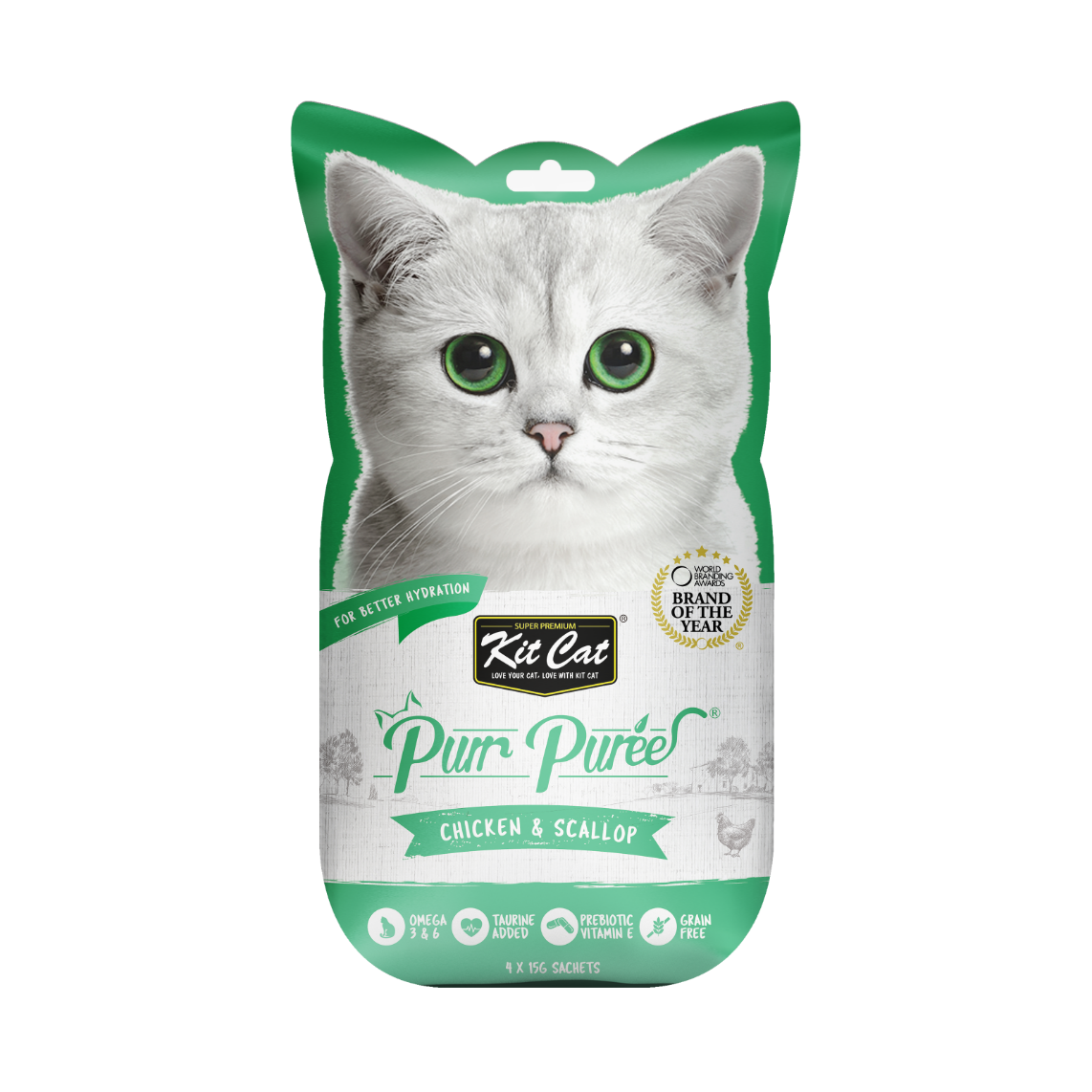 KitCat PurrPuree Chicken & Scallop