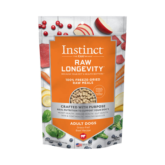 INSTINCT Longevity Freeze Dried Raw Meals Adult Beef Dog