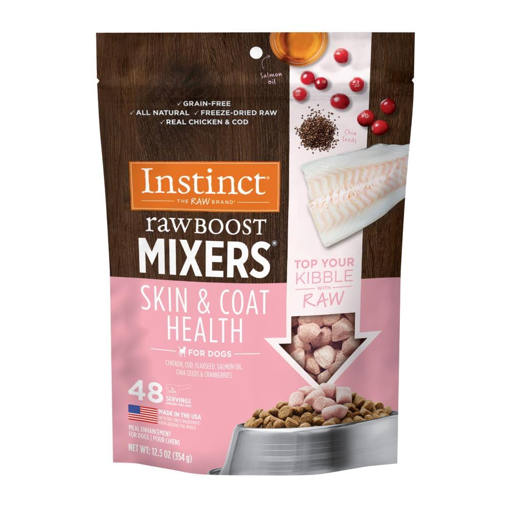 INSTINCT Raw Boost Mixers Skin and Coat Health Dog Freeze-Dried Food
