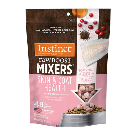 INSTINCT Raw Boost Mixers Skin and Coat Health Dog Freeze-Dried Food