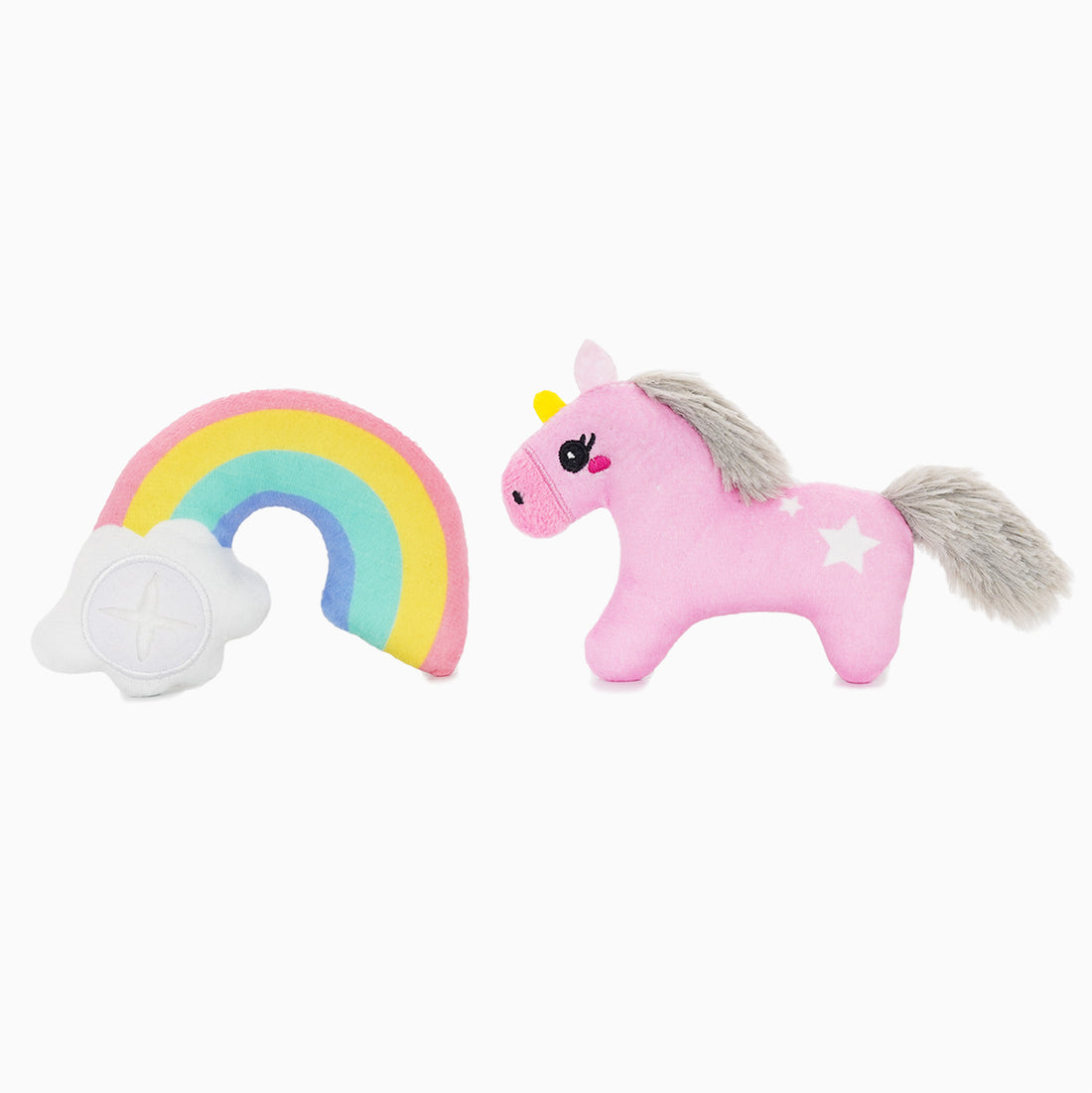 HugSmart Meow Buddies Crazy Catcher 2pk - Unicorn & Rainbow
