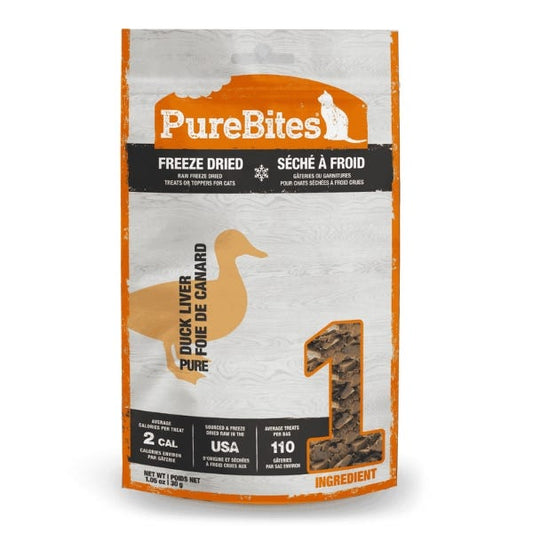 PureBites Duck Liver Freeze-Dried Cat Treats