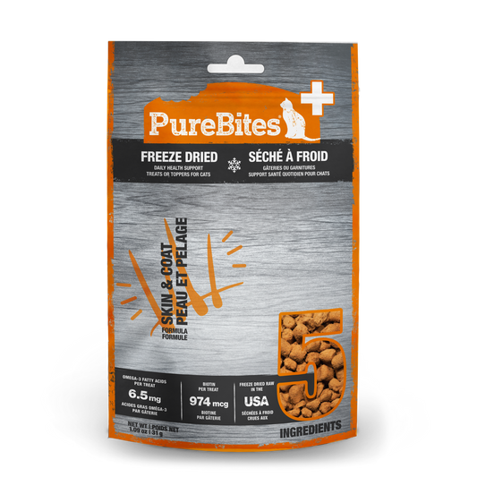 PureBites Skin & Coat Freeze-Dried Cat Treats