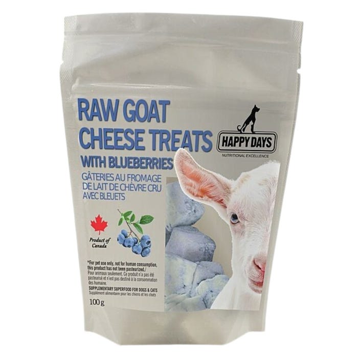Happy Days Raw Goat Cheese Treats with Blueberry