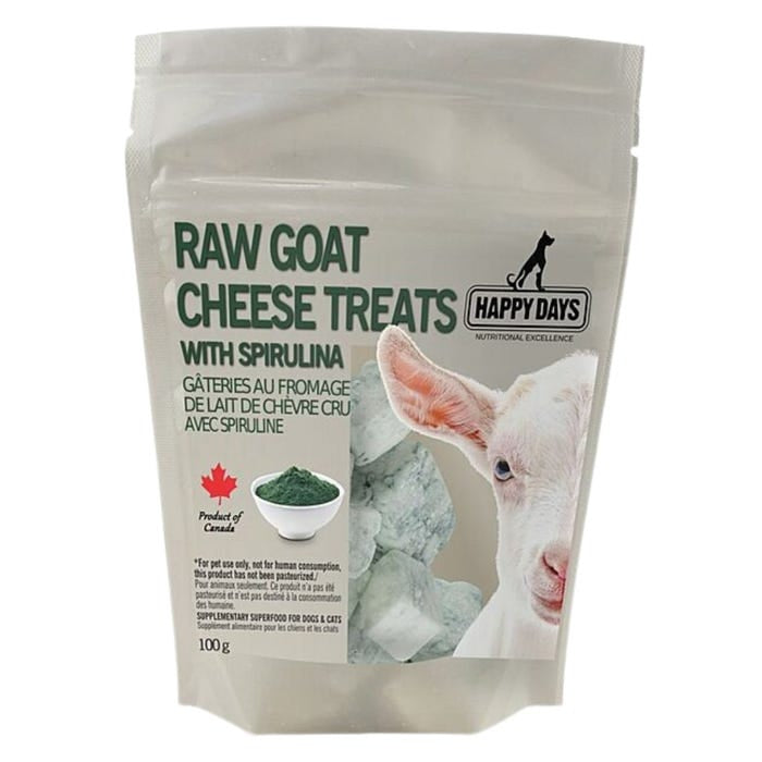 Happy Days Raw Goat Cheese Treats with Spirulina