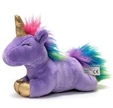 foufouBRANDS fouFIT Unicorn Plush Lilac Dog Toy