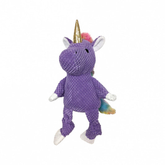 foufouBRANDS fouFIT Rainbow Bright Knotted Dog Toy Purple Unicorn Small