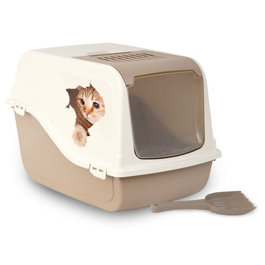 Bergamo Litter Pan Top Free Ariel Decal Mocaccino