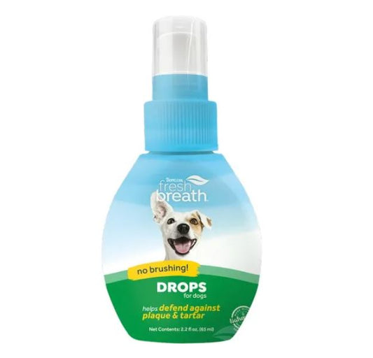 Tropiclean Fresh Breath Oral Drops for Dogs 2.2oz