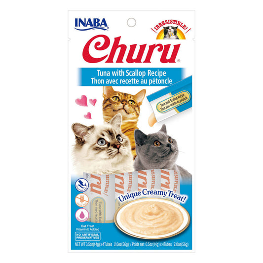 INABA CHURU PURÃƒâ€°ES Tuna with Scallop Recipe (4 Pack)