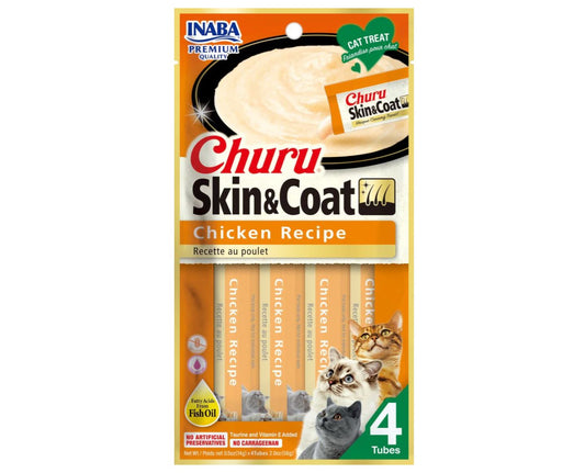 INABA Cat Churu Skin & Coat (Chicken Recipe)