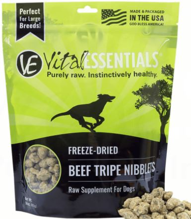 VE Dog Beef Tripe Freeze-Dried Nibblets 16 oz