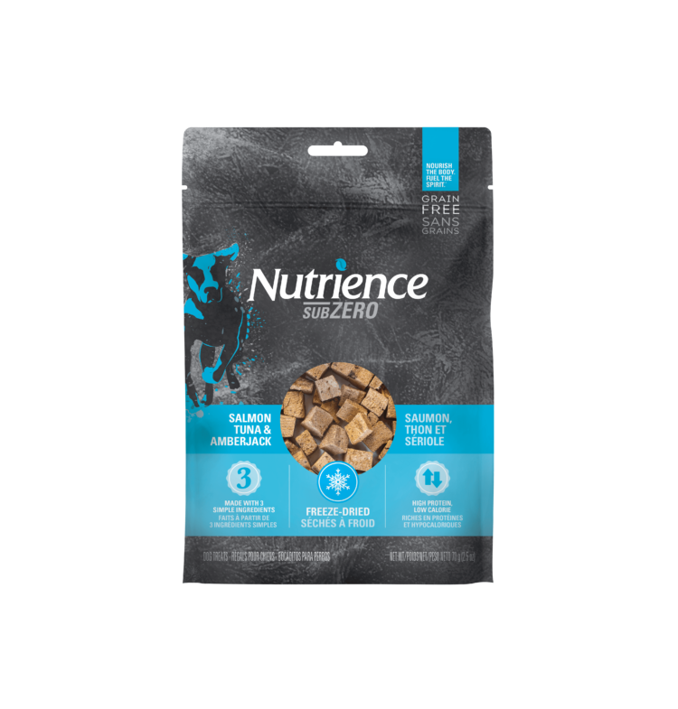 Nutrience SubZero Freeze Dried Salmon, Tuna Dog Treats