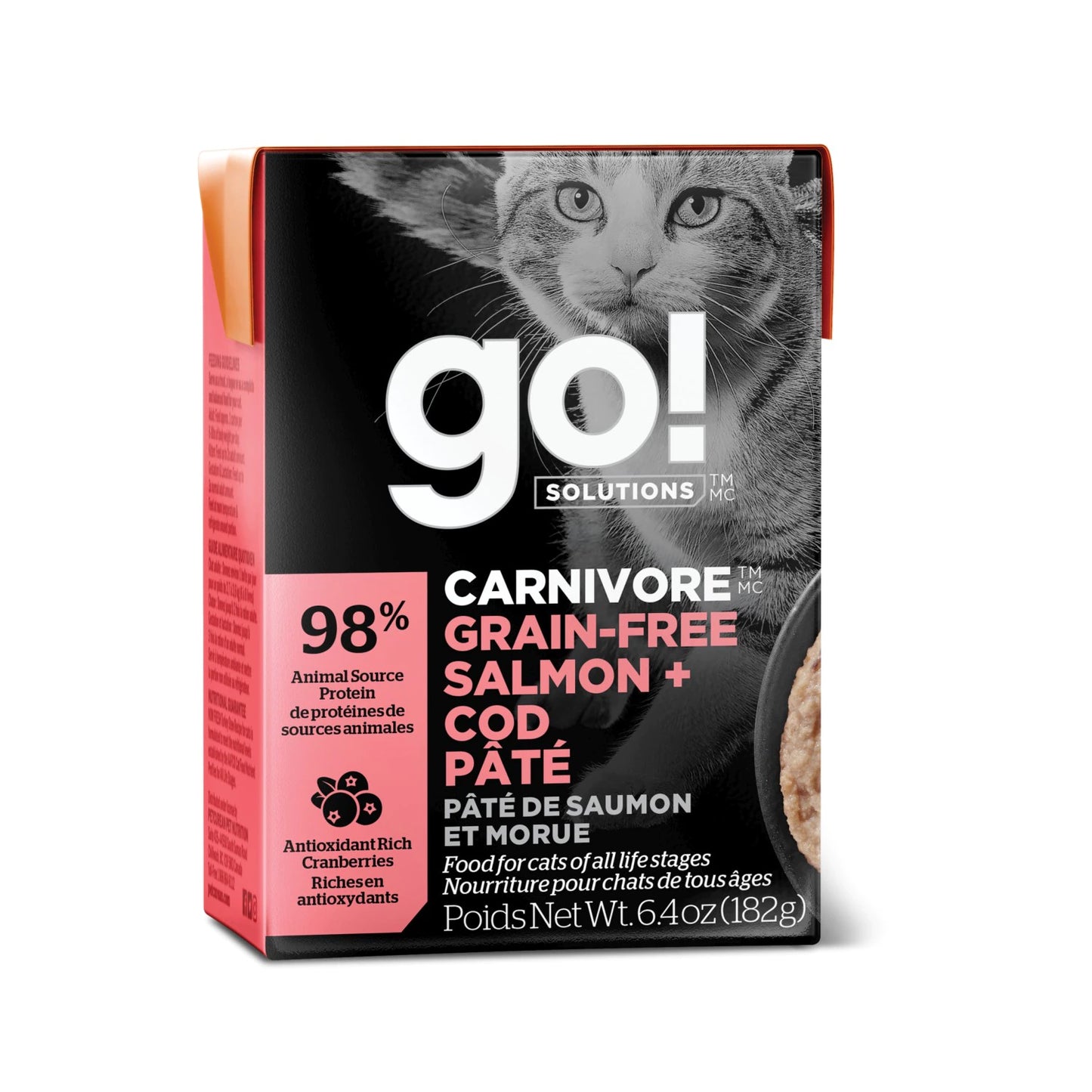 GO! Carnivore Grain Free Salmon and Cod Pate CAT