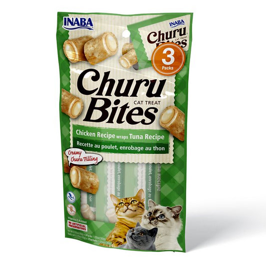 INABA Cat Churu Bites Chicken Recipe Wraps Tuna Recipe