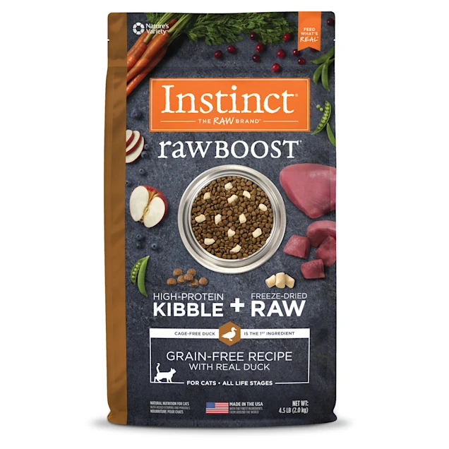 INSTINCT Raw Boost Grain Free with Real Duck Dry Cat Food