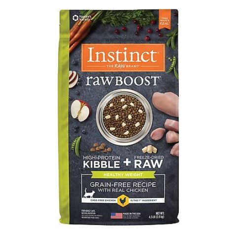 INSTINCT Raw Boost Grain Free with Real Chicken Healthy Weight Dry Cat Food