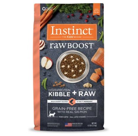 INSTINCT Raw Boost Grain Free with Real Salmon Dry Cat Food