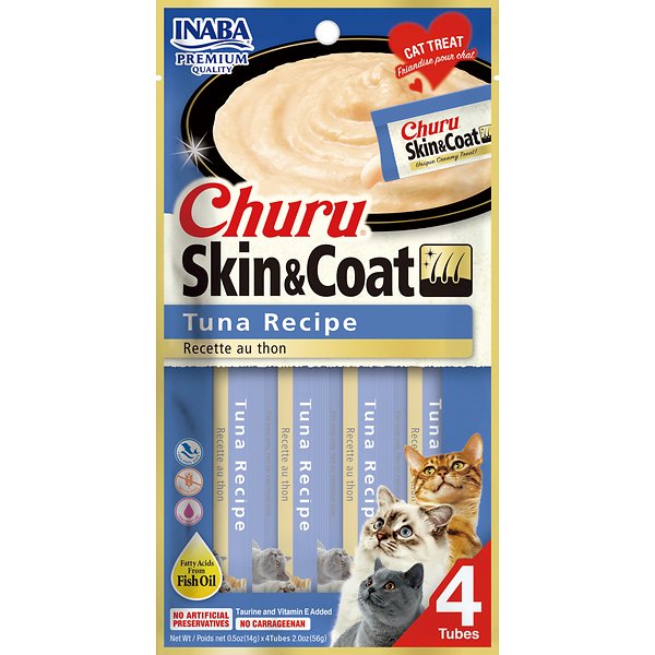 INABA Cat Churu Skin & Coat (Tuna Recipe)