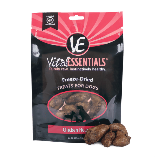 VE Dog Chicken Hearts Freeze-Dried Treats