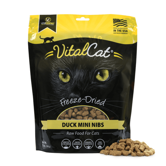 VE VitalCat Duck Freeze-Dried Mini Nibs Food 12 oz