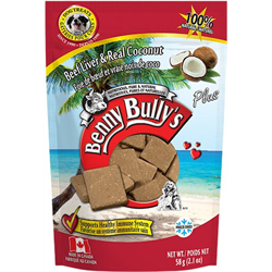 Benny Bully's Plus Dog Treat - Natural, Beef Liver & Coconut