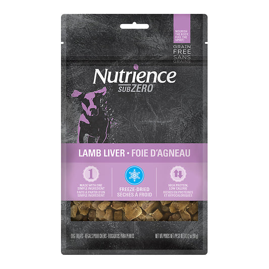 Nutrience SubZero Freeze Dried Beef Liver, Pork Liver & Lamb Liver Dog Treats