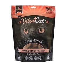 VE VitalCat Pork Freeze-Dried Dinner Patties Food 8 oz